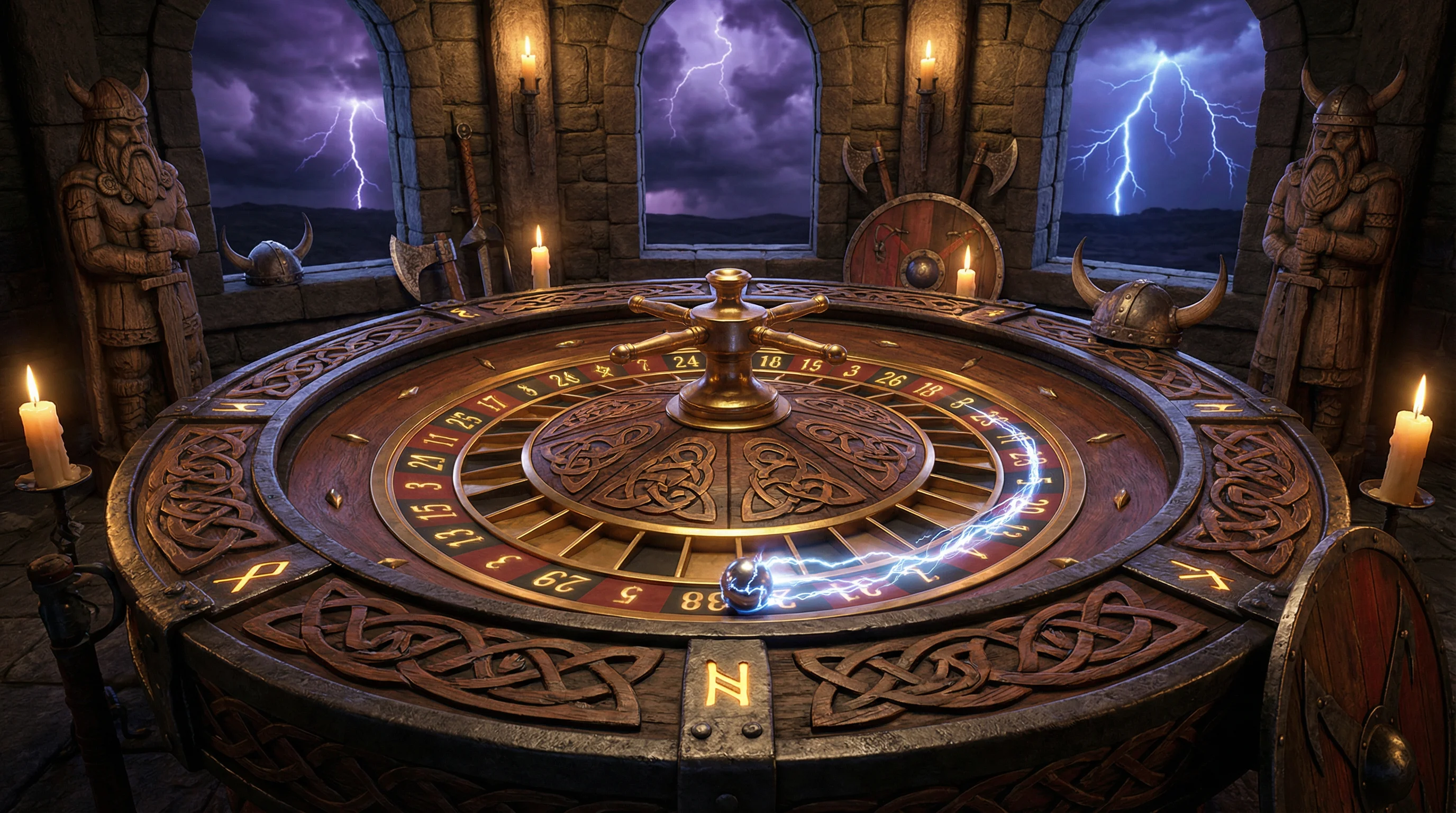 Ruleta con tema nórdico